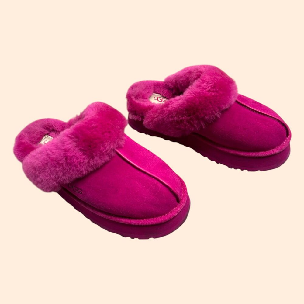 UGG Disquette Suede Slippers Pink